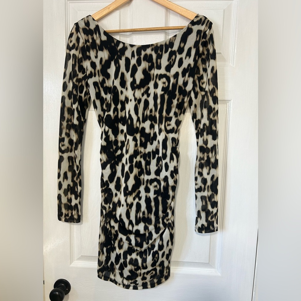 Guess leopard print Cocktail Dress Small